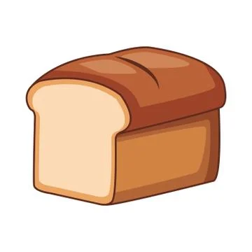 Bread isolated icon Stock Illustration