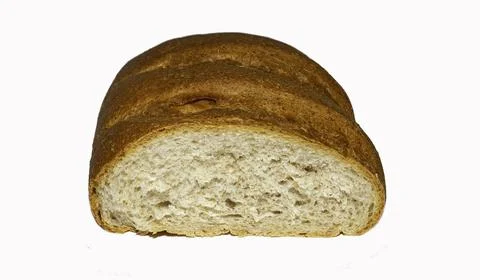 Bread isolated, loaf of bread, bread isolated on white Stock Photos