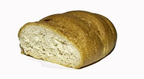 Bread isolated, loaf of bread, bread isolated on white 스톡 사진