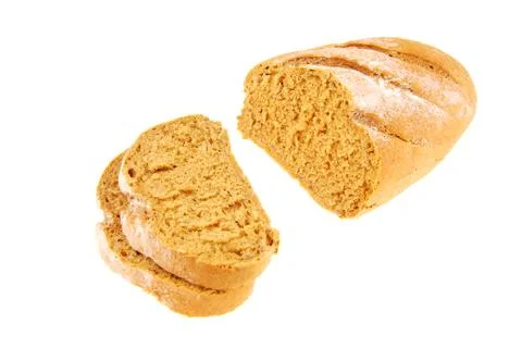 Bread  on isolated Stock Photos