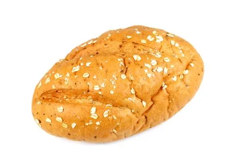 Bread isolated on white background closeup Stock Photos