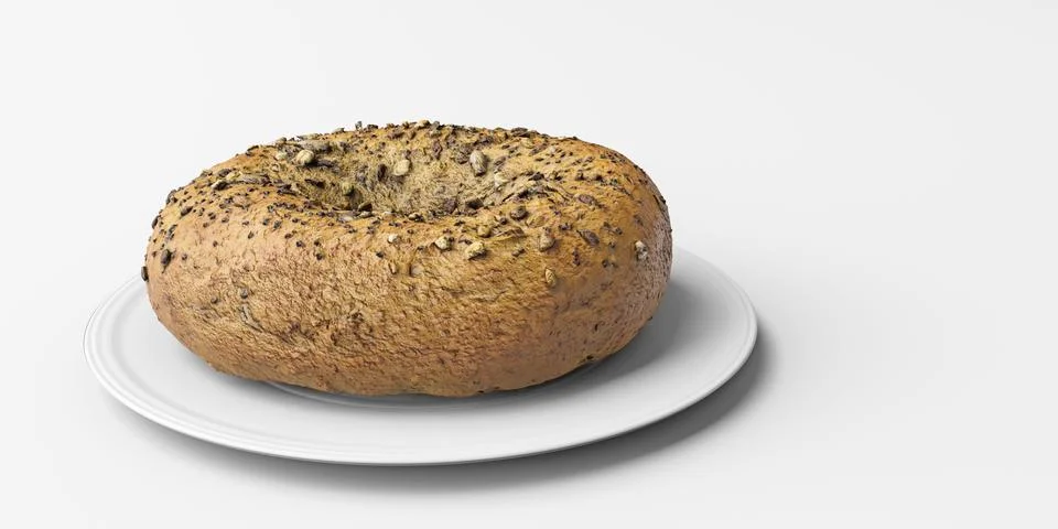 Bread isolated on white background Stock Illustration