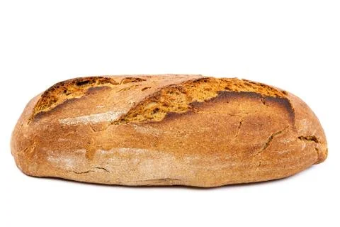 Bread isolated on white background. Stock Photos