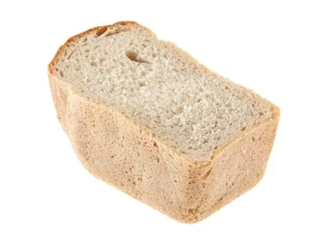 Bread isolated on white background Stock Photos