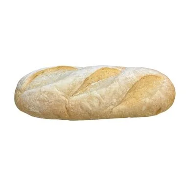 Bread isolated on white  background Stock Photos
