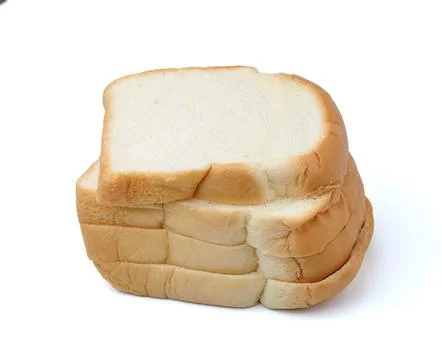 Bread isolated on white background Stock Photos