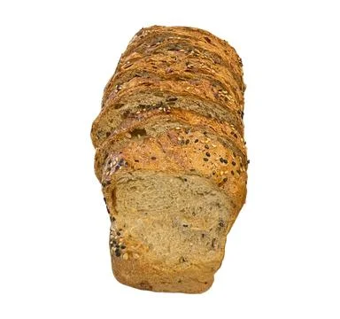 Bread isolated on white background Stock Photos