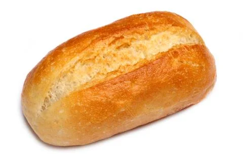 Bread isolated on white Stock Photos