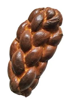 Bread isolated on white. Stock Photos