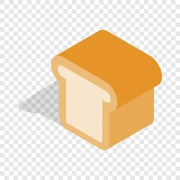Bread isometric icon Illustrazione stock