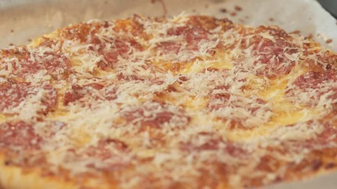 Bread knead dough pizza making home kitchen yeast flour water cheese oven bake Stock Footage 127985764