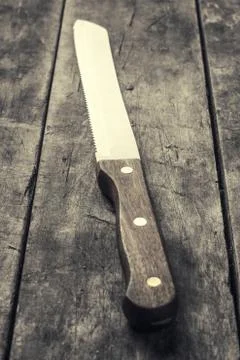Bread knife Foto stock