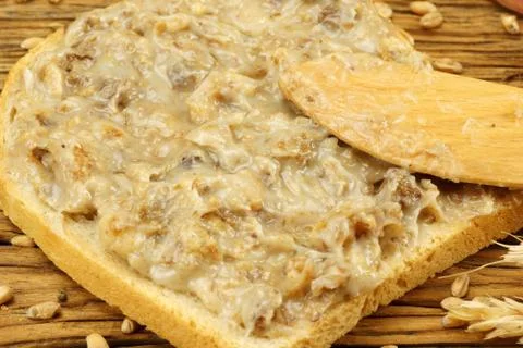 Bread with lard Stock-Fotos