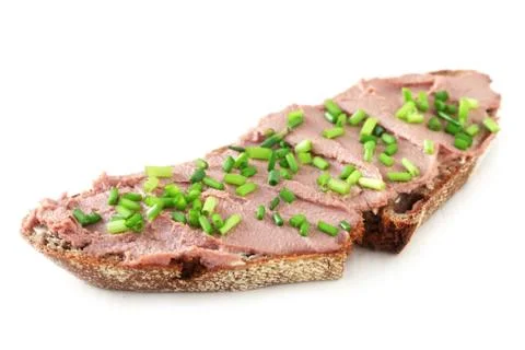 Bread With Leberwurst Foto stock