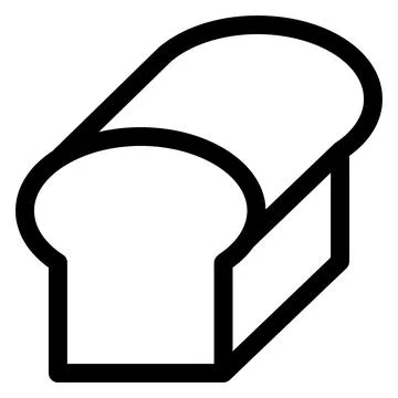 Bread line icon vector illustration isolated on white background 스톡 일러스트