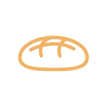 Bread line style. bakery Icon. bakeshop Sign isolated. Food symbol Stock-Illustration