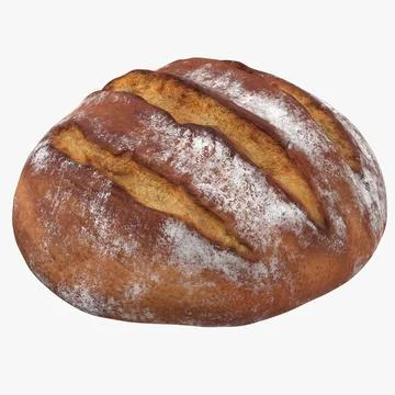 Bread Loaf 02 3D Model