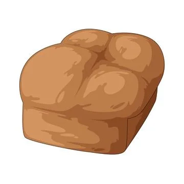 Bread loaf illustration Ilustração Stock