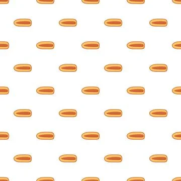 Bread loaf pattern creating a seamless food background イラスト素材