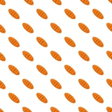 Bread loaves repeating pattern seamless background イラスト素材