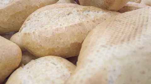 Bread loaves zoom out pan Stock Footage 328339293