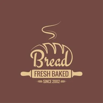 Bread logo for bakery vector background Illustrazione stock