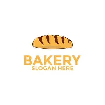 Bread logo icon, bakery logo vector design template Illustrazione stock
