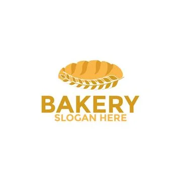 Bread logo icon, bakery logo vector design template Stock Illustration