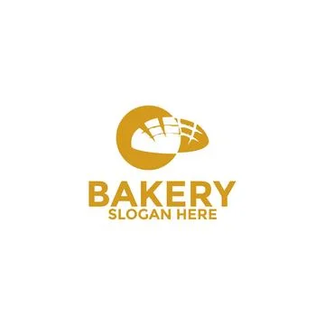 Bread logo icon, bakery logo vector design template Stock Illustration