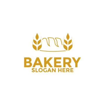 Bread logo icon, bakery logo vector design template Illustrazione stock