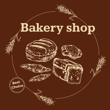 Bread logo Stock Illustration