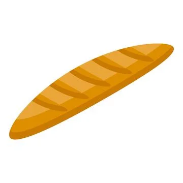 Bread long loaf icon isometric vector. Petite cooking Stock Illustration