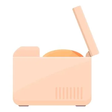 Bread machine appliances icon cartoon . Kitchen maker Stockillustratie