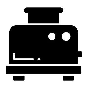 Bread with machine denoting vector of toaster, premium icon 스톡 일러스트