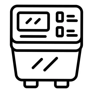 Bread machine device icon outline vector. Food maker Stockillustratie