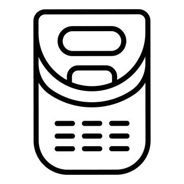 Bread machine icon outline vector. Kitchen breadmaker Stock Illustration