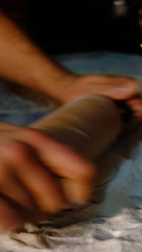 BREAD MADE, TRADITIONAL STONE OVEN, TURKISH BREAD, HAND MADE I 4K Stock Footage 228065920
