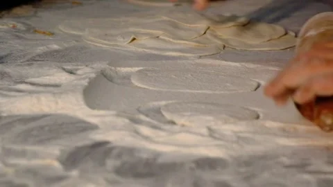 BREAD MADE, TRADITIONAL STONE OVEN, TURKISH BREAD, HAND MADE I 120FPS,SLOWMOTION Stock Footage 228070711