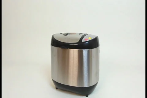 Bread maker for baking being opened Stock Footage 27364433