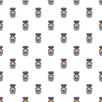 Bread maker devices seamless pattern design background イラスト素材