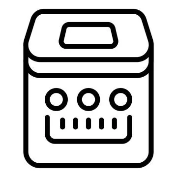 Bread maker icon outline vector. Breadmaker food Stockillustratie