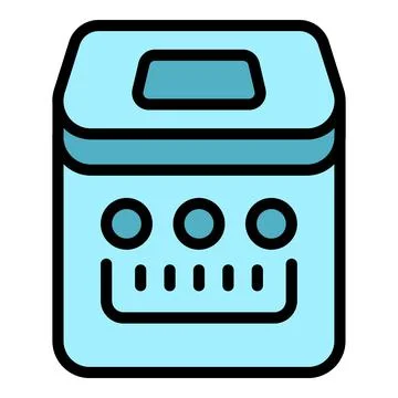 Bread maker icon vector flat Stock Illustration