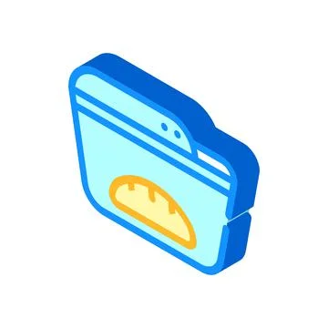 Bread maker isometric icon vector symbol illustration Stockillustratie
