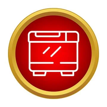 Bread maker kitchen appliance icon baking symbol Illustrazione stock