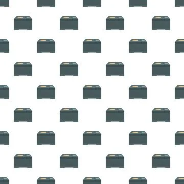 Bread maker kitchen appliance repeating seamless pattern Stock Illustration