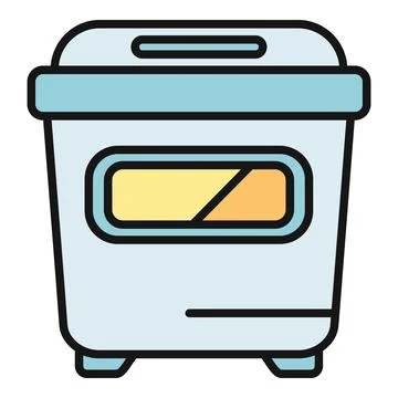 Bread maker machine automatic kitchen appliance icon イラスト素材