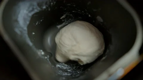 Bread Maker Machine. Baked Bread Machine Pan Stock Footage 234308931