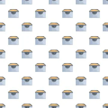 Bread maker machine continuous pattern wallpaper element Stock Illustration