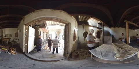 Bread maker in Tajikistan Stock Footage 105255396