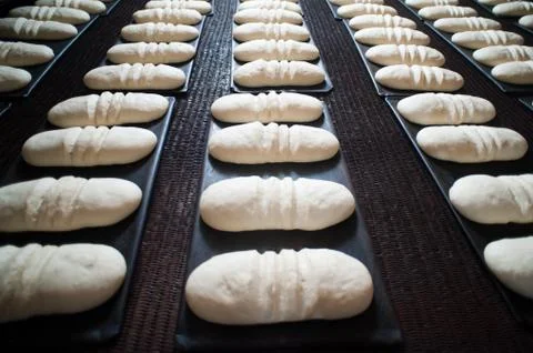 Bread making factory Foto stock